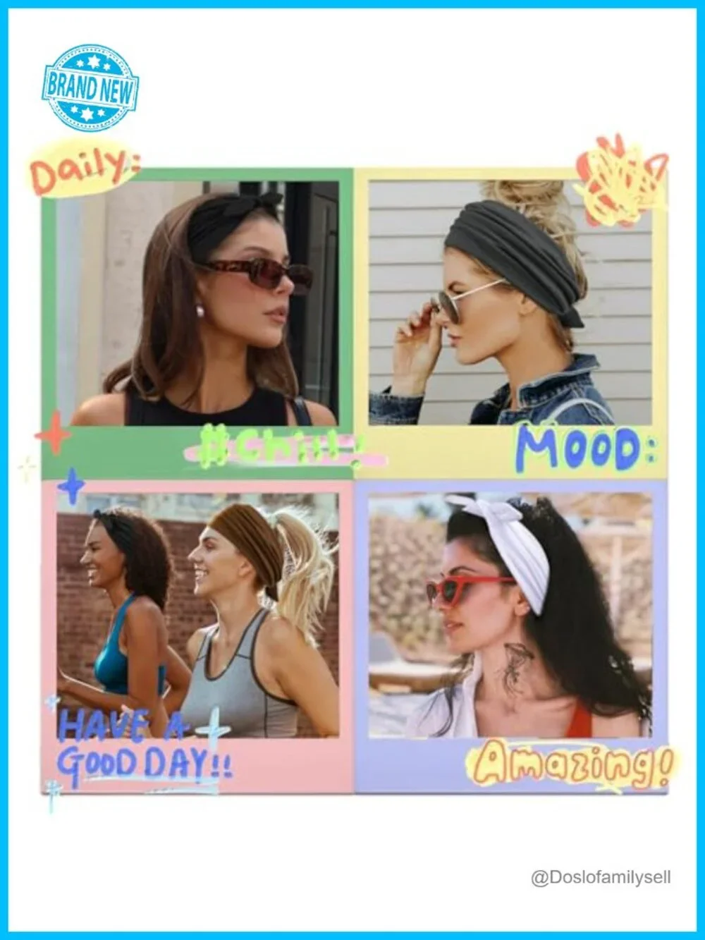 4 Packs Wide Bow Knotted Headbands for Women Non-Slip Soft Elastic Hair Wraps